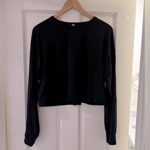 Black Long Sleeve Lululemon shirt, size 6